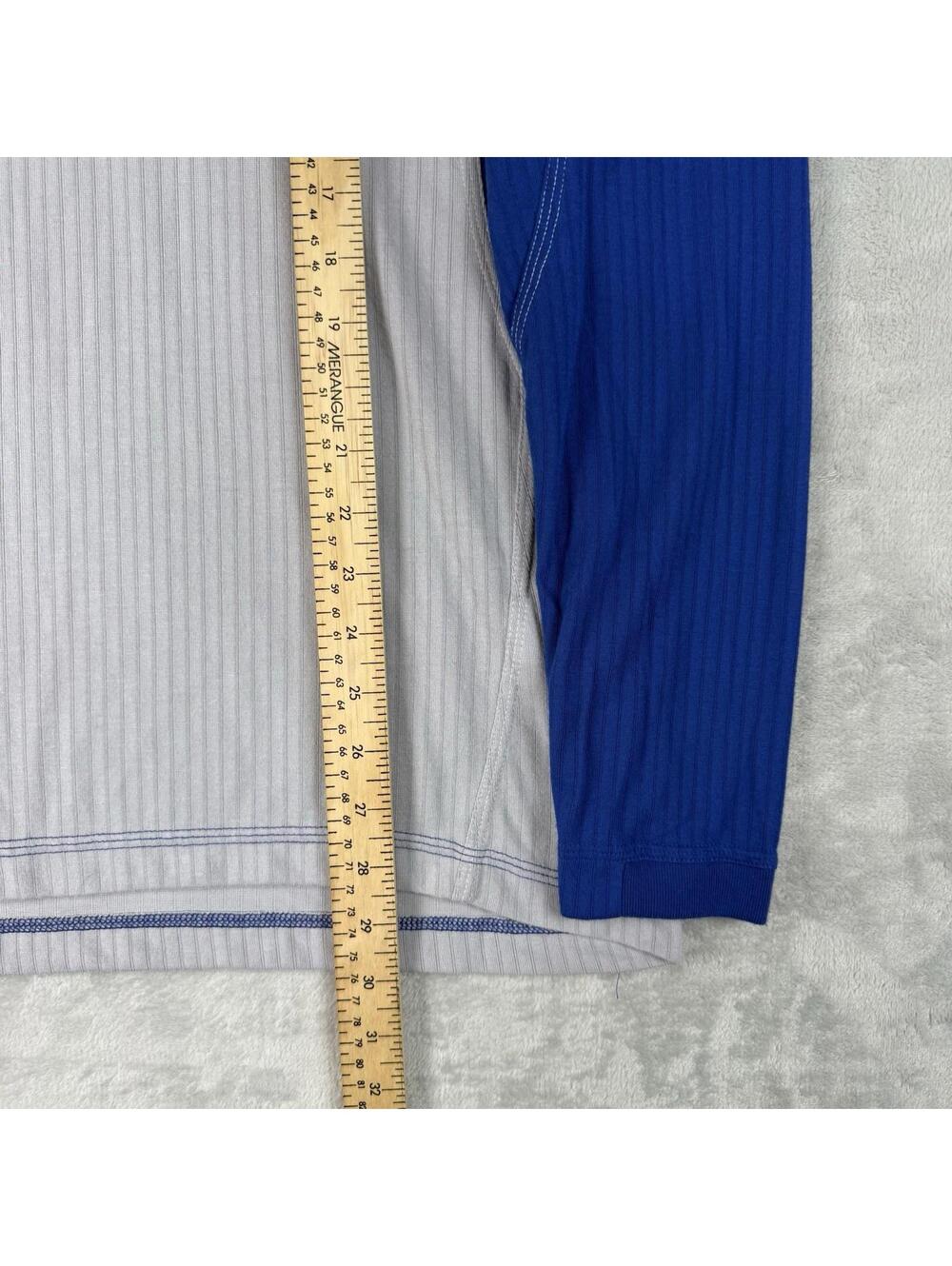 Nike Baseball Toronto Blue Jays Long Sleeve Shirt MLB Grey Blue Size M Athletic - Picture 5 of 9